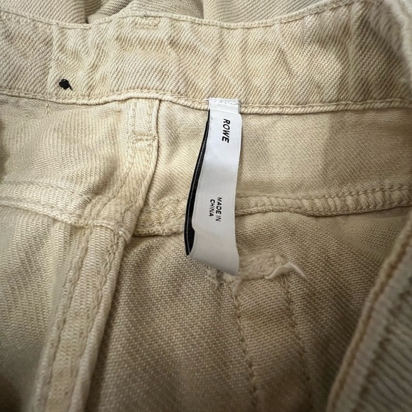 WEEKDAY ROWE Extra High Straight Jeans Tinted Ecru - Picture 10 of 13